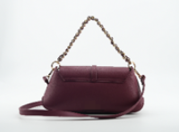 chic burgundy shoulder bag