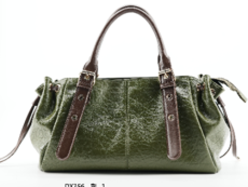 olive-green vintage-style handbag