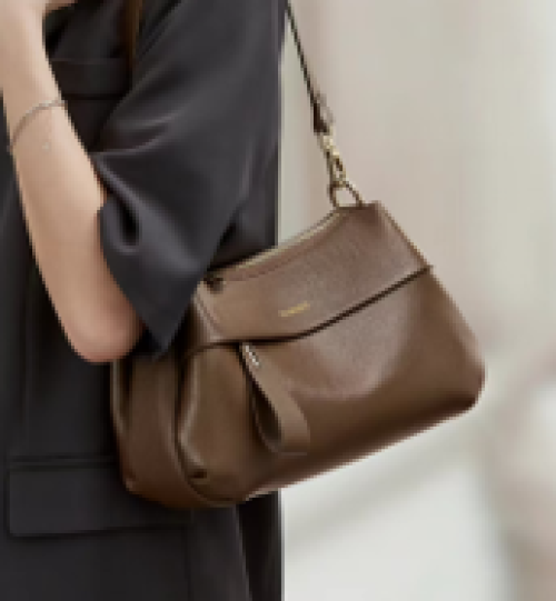 soft brown leather shoulder bag