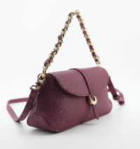 chic burgundy shoulder bag