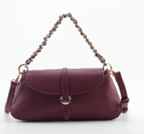 chic burgundy shoulder bag