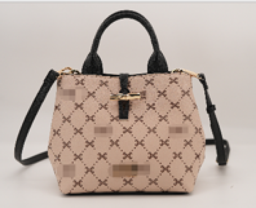 chic brown textured tote