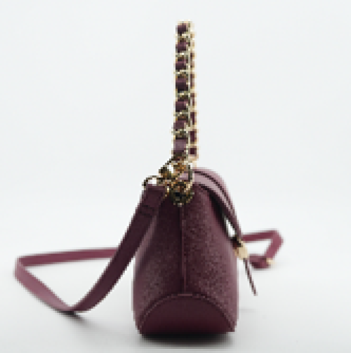 chic burgundy shoulder bag