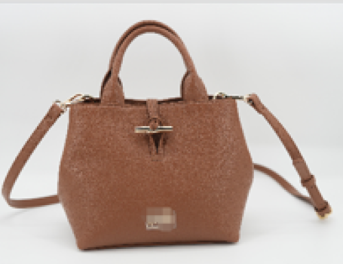 chic brown textured tote