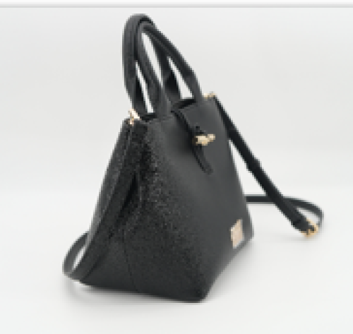 chic brown textured tote